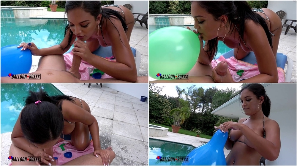Sister Blows to Pop and Sucks Real Cock – Alina Belle Balloon Boxxx FullHD 1080p