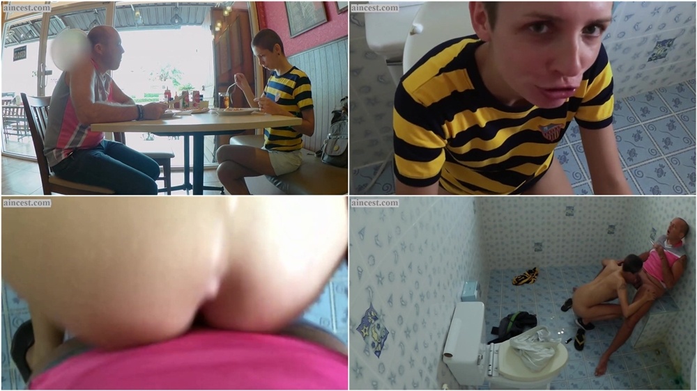 Daddy Cum inside me! Sex in public toilet and creampie HD mp4 2018