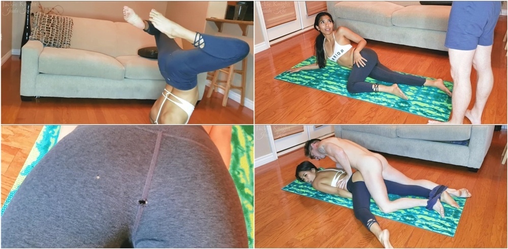 Stepbrother Massage Leads to Ripped Yoga Pants – Jada Kai , Jackie Knight FullHD 2020
